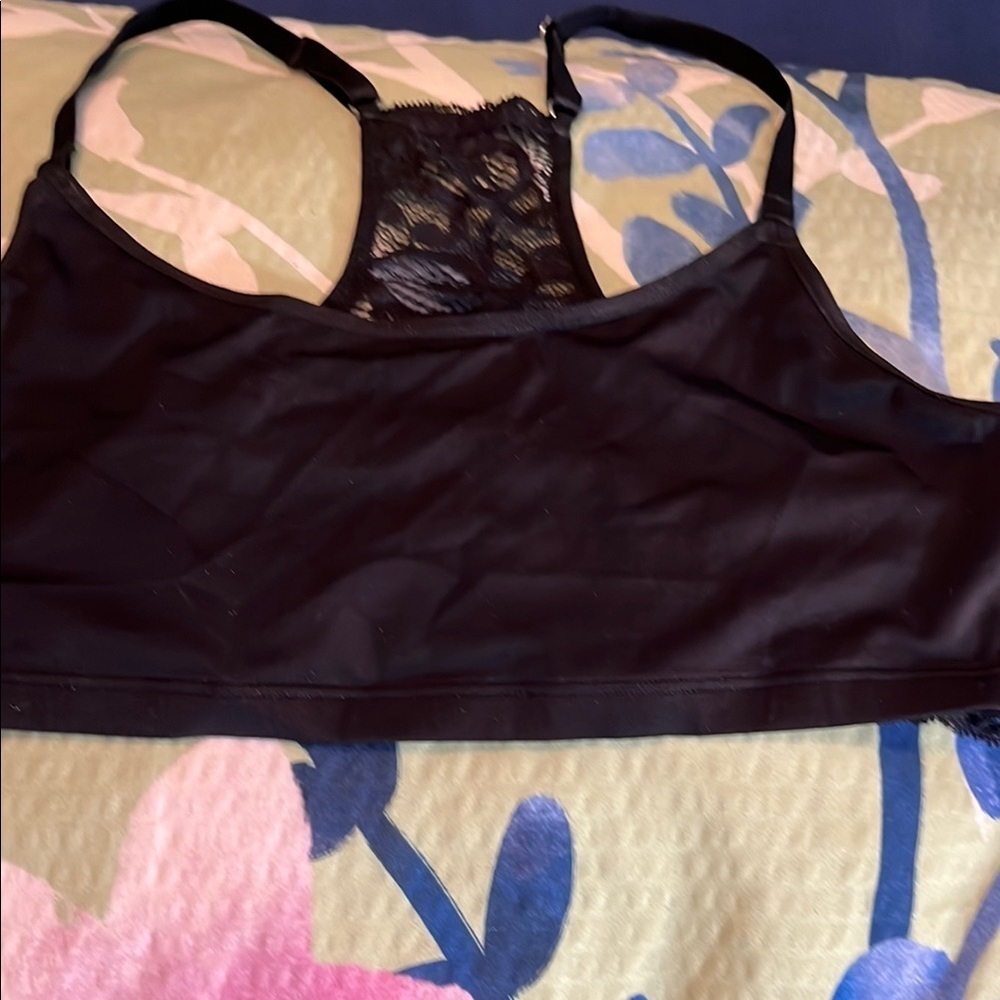 Lace racer back bra